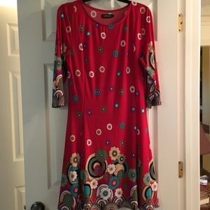 Brand new Reborn red flower dress.